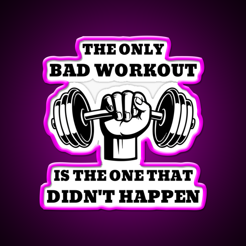 The One That Didnt Happen Gym Fitness Led Neon Sign Fitness Room Sign Rgb Color