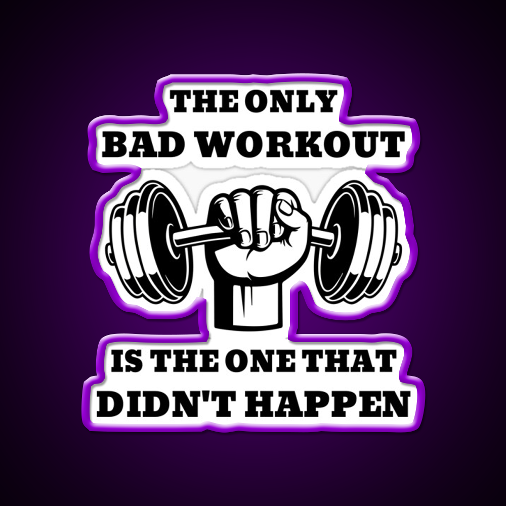 The One That Didnt Happen Gym Fitness Led Neon Sign Fitness Room Sign Rgb Color