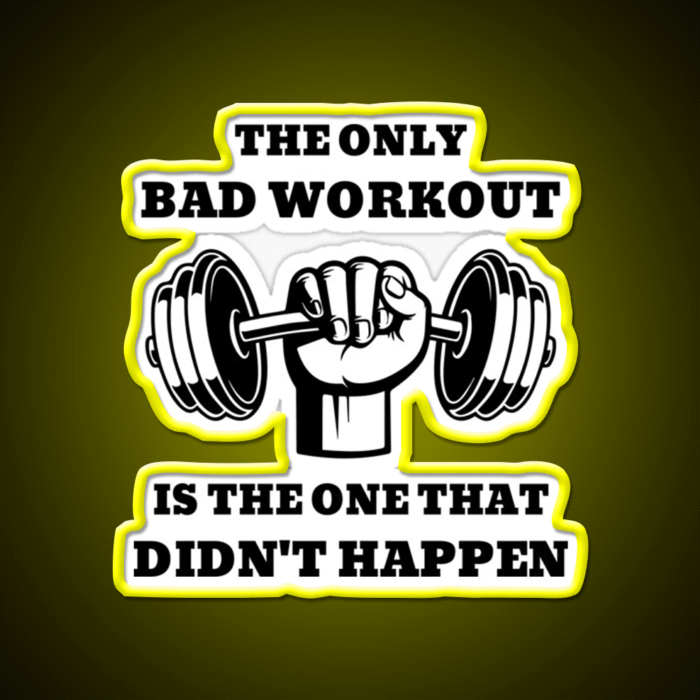 The One That Didnt Happen Gym Fitness Led Neon Sign Fitness Room Sign Rgb Color