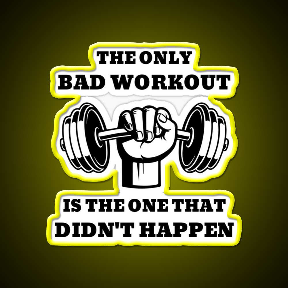 The One That Didnt Happen Gym Fitness Led Neon Sign Fitness Room Sign Rgb Color