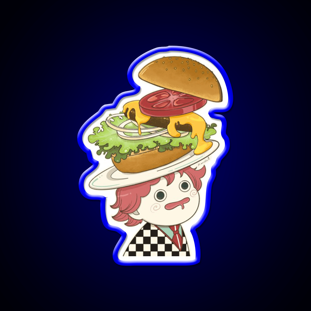 The Only Thing On My Mind Fast Food Led Neon Sign For Burger Place Rgb Color - Shineneon