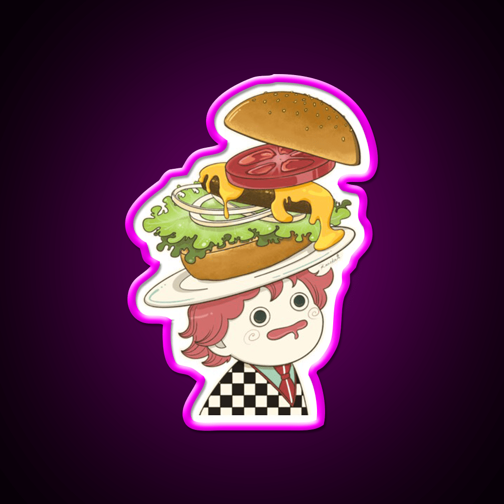 The Only Thing On My Mind Fast Food Led Neon Sign For Burger Place Rgb Color - Shineneon