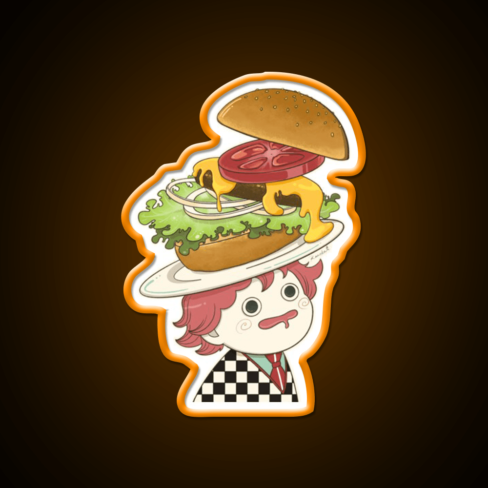 The Only Thing On My Mind Fast Food Led Neon Sign For Burger Place Rgb Color - Shineneon