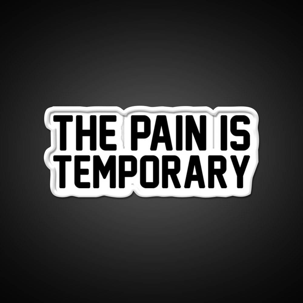 The Pain Is Temporary Gym Fitness Led Neon Sign Rgb Color