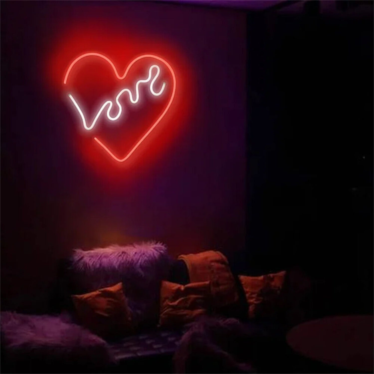 The Party Love With Heart Led Neon Sign | Shineneon