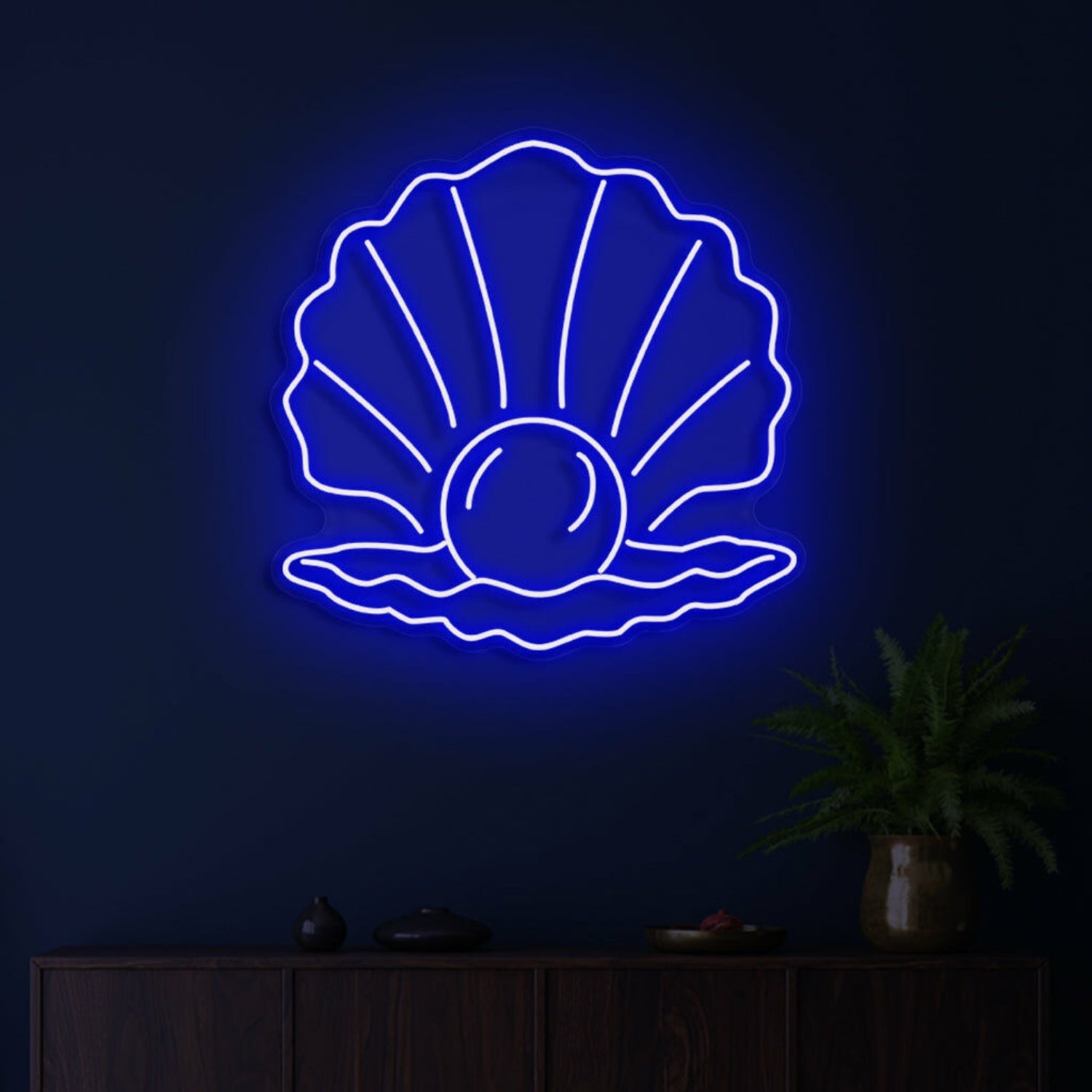 The Pearl Neon Skilt Elegant Glow Symbolizing Rarity And Beauty - Shineneon