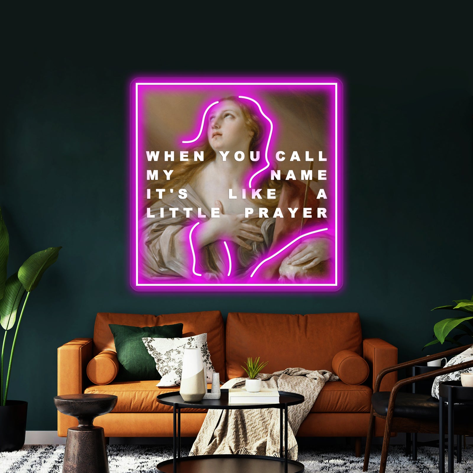 The Penitent Prayer Of Mary Magdalene Artwork Personalized Neon Signs | Shineneon