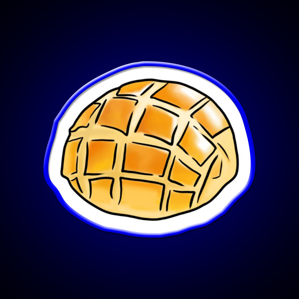 The Pineapple Bun Chinese Dim Sum Food Led Neon Sign Chinese Food Rgb Color