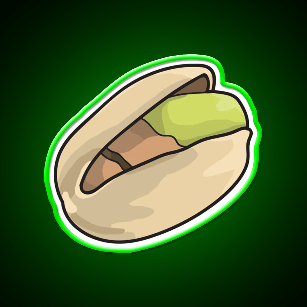 The Pistachio Snack Food Led Neon Sign Rgb Color - Shineneon