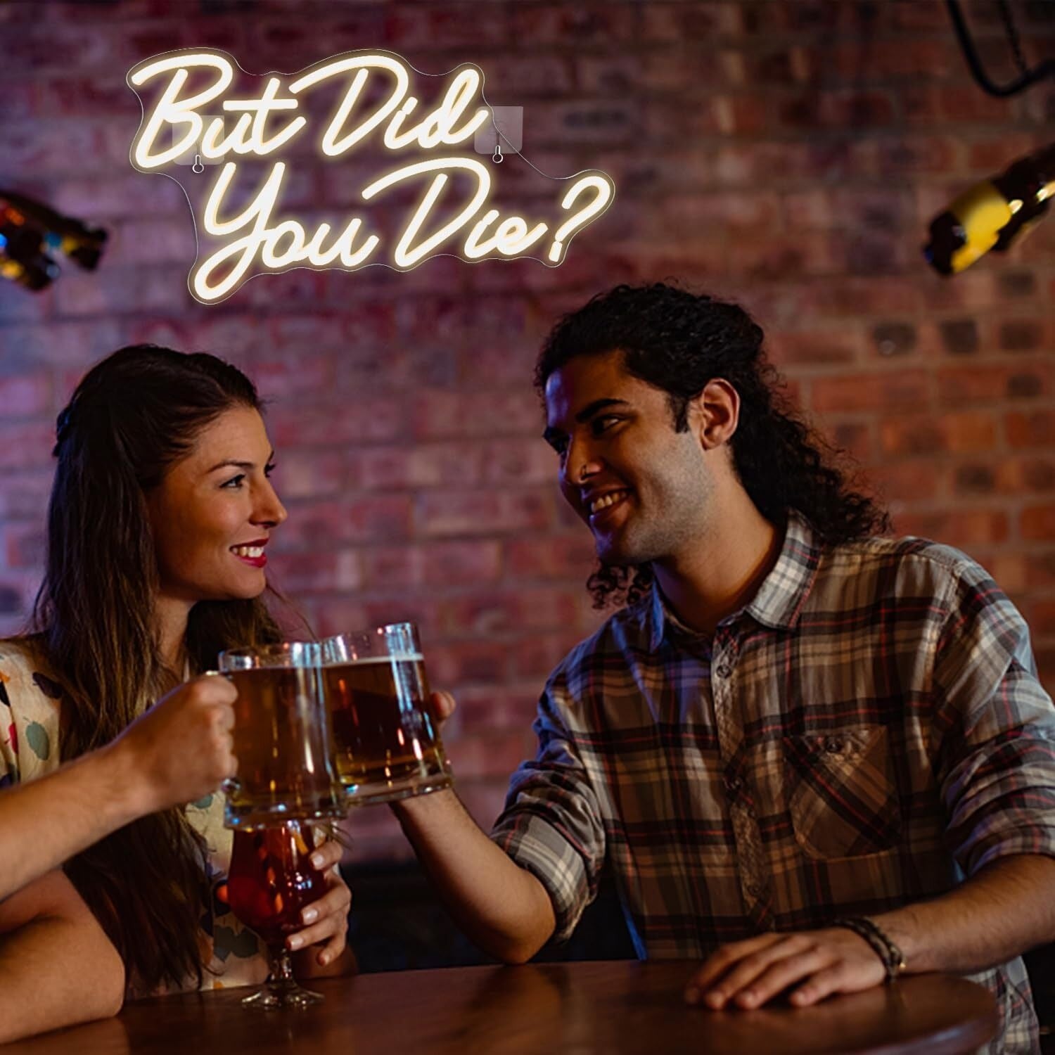 The Playful But Did You Die Warm White Neon Sign | Shineneon