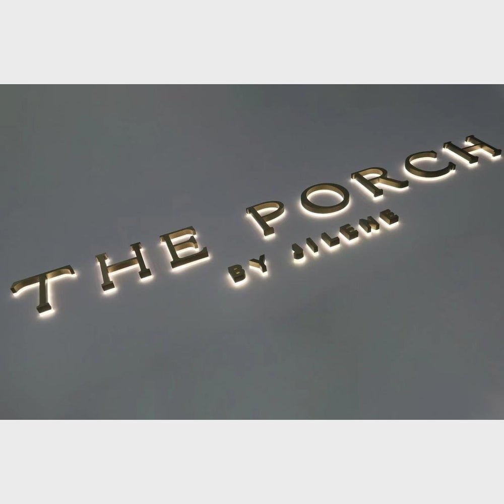 The Porch 3D Backlit Channel Letters Led Light Sign - Shineneon