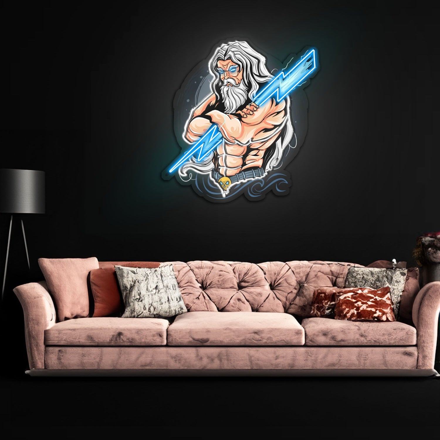 The Power Of Thunder Led Neon Sign X Acrylic Artwork | Shineneon