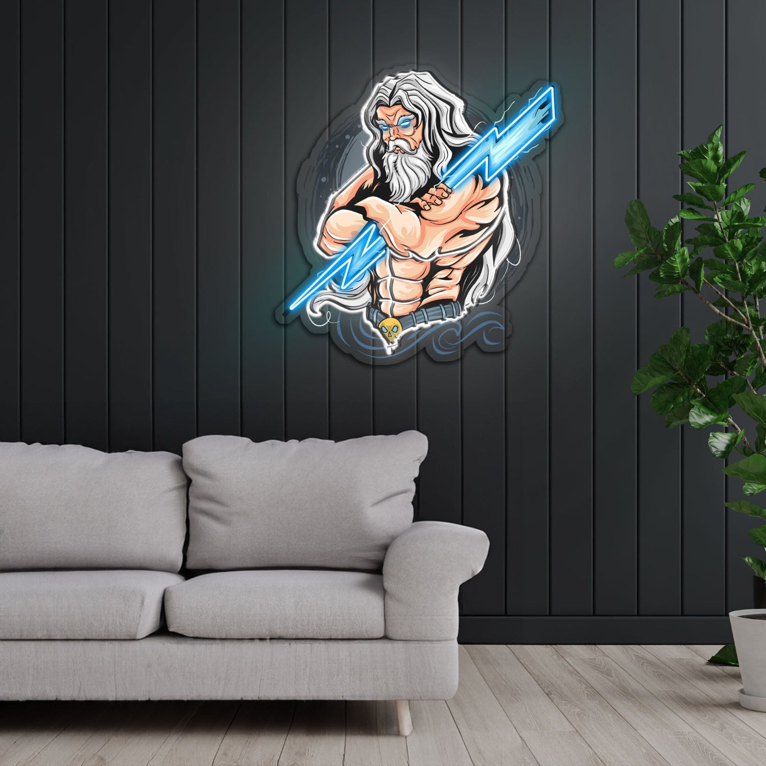 The Power Of Thunder Led Neon Sign X Acrylic Artwork | Shineneon