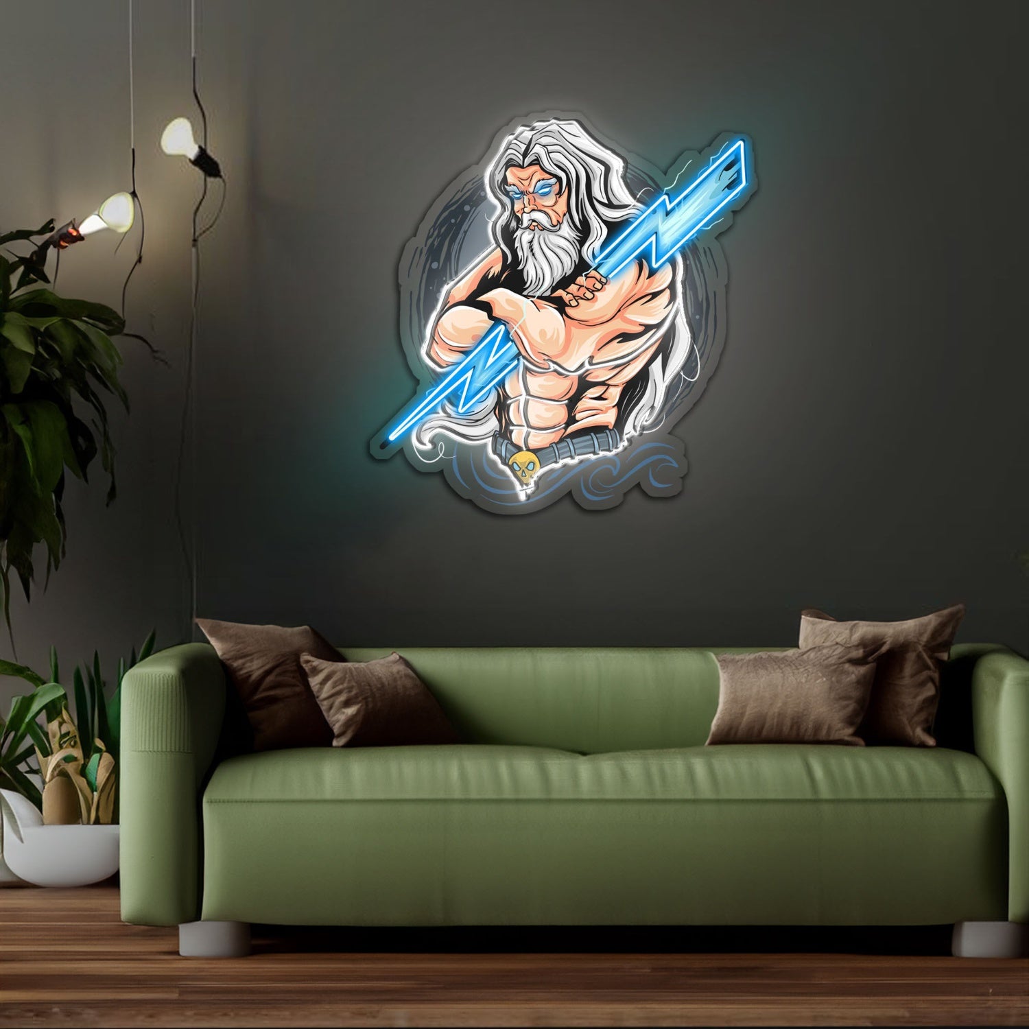 The Power Of Thunder Led Neon Sign X Acrylic Artwork | Shineneon
