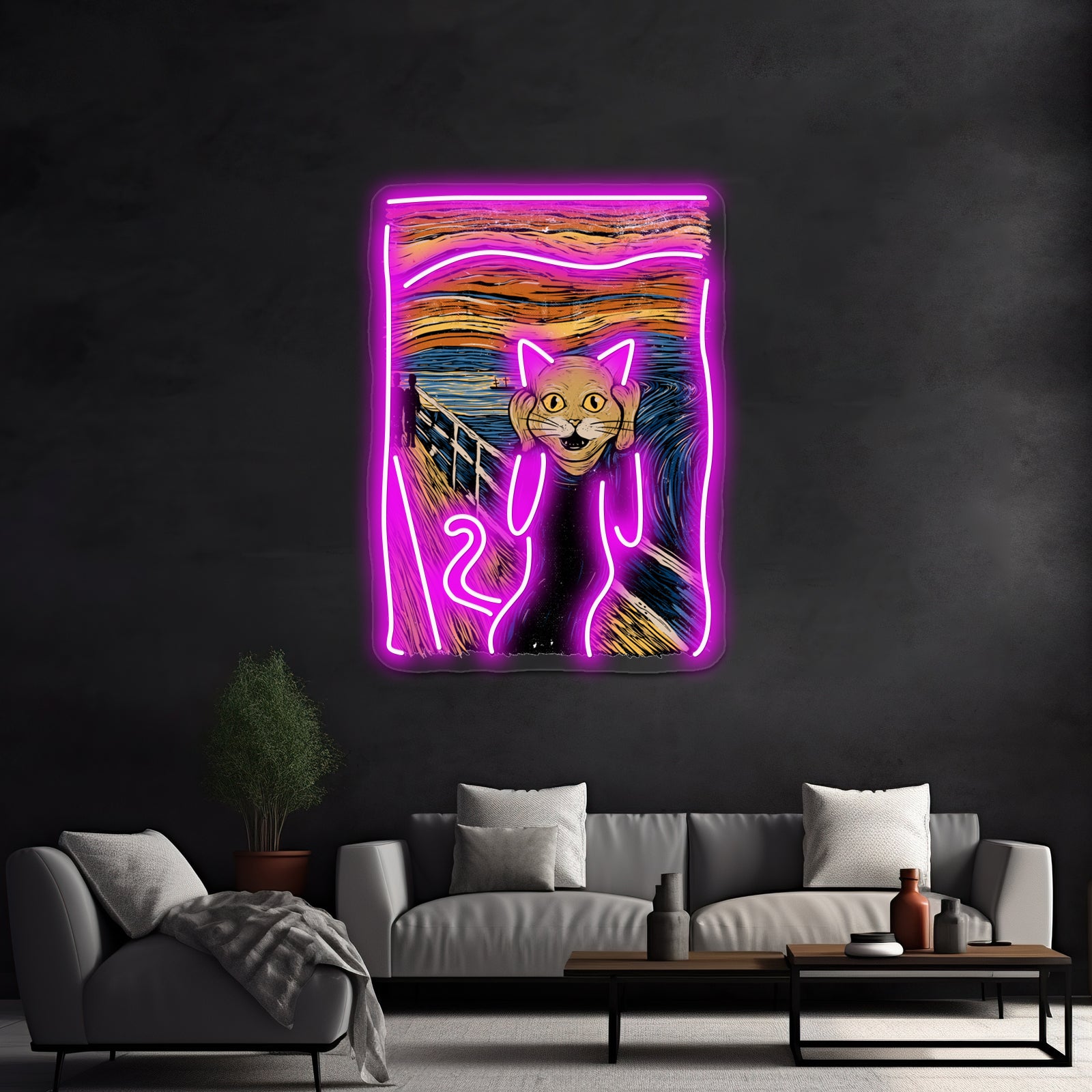 The Purr Artwork Personalized Neon Signs | Shineneon