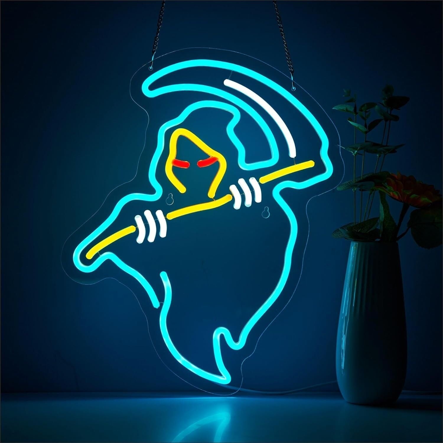 The Red-Eyed Wizard Led Neon Sign Fantasy Kids Room | Shineneon