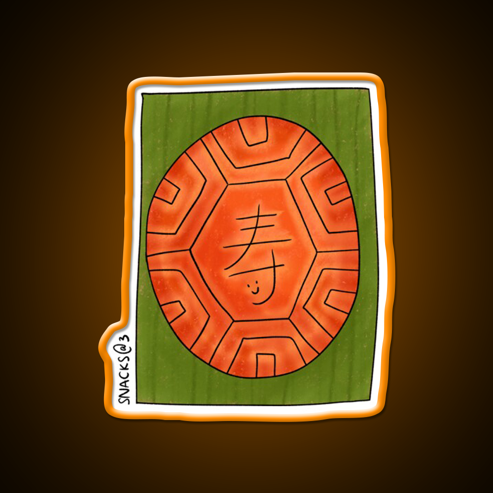 The Red Tortoise Cake Led Neon Sign Chinese Food Rgb Color