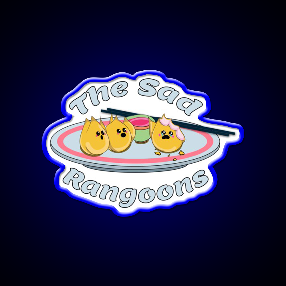 The Sad Rangoons Led Neon Sign Chinese Food Rgb Color