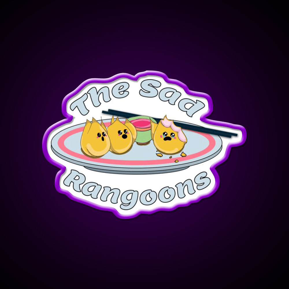 The Sad Rangoons Led Neon Sign Chinese Food Rgb Color - Shineneon