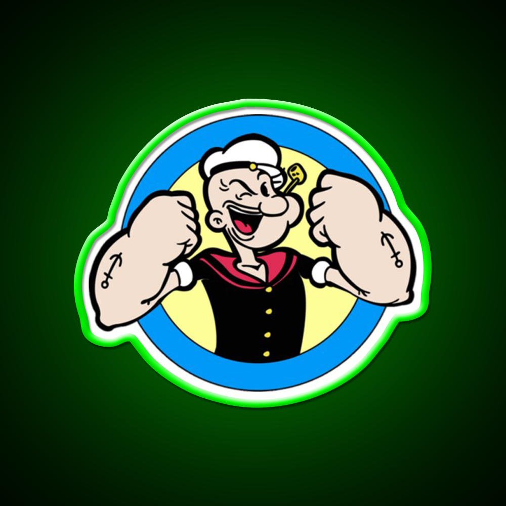 The Sailor Popeye 90S Vintage 04 Gym Fitness Led Neon Sign Rgb Color - LED neon sign view 8