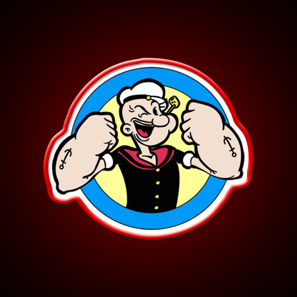 The Sailor Popeye 90S Vintage 04 Gym Fitness Led Neon Sign Rgb Color - LED neon sign view 10