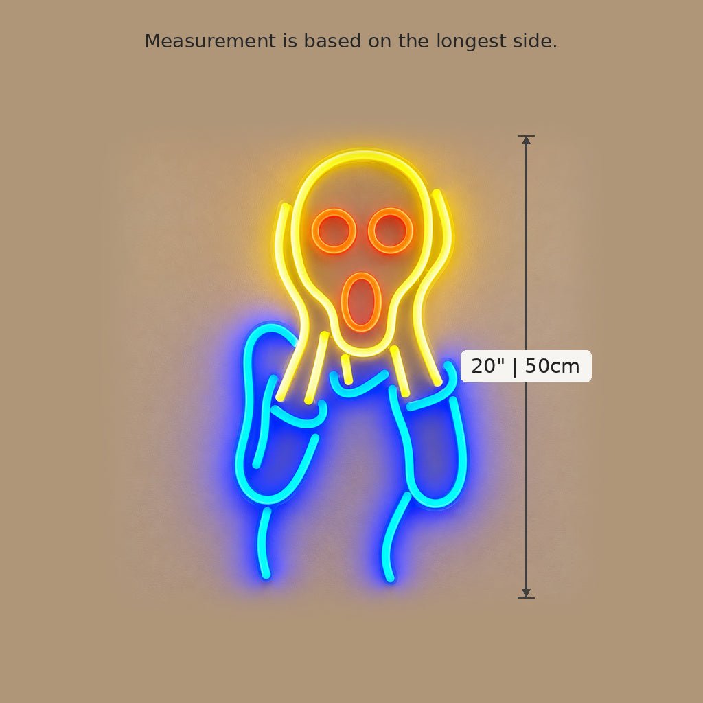 The Scream Figure LED Neon Sign - Shineneon