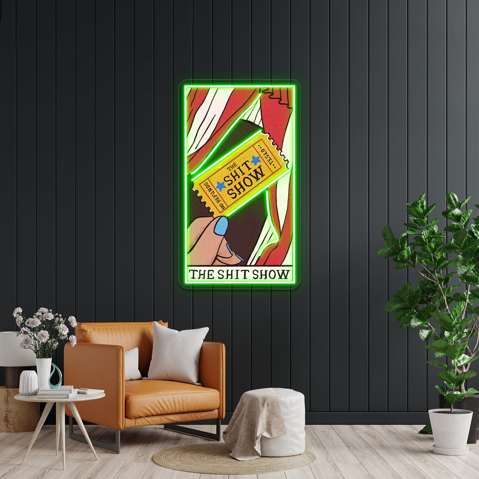 The Shit Show Tarot Card Neon Sign Artwork For Neon Sign For Sale | Shineneon