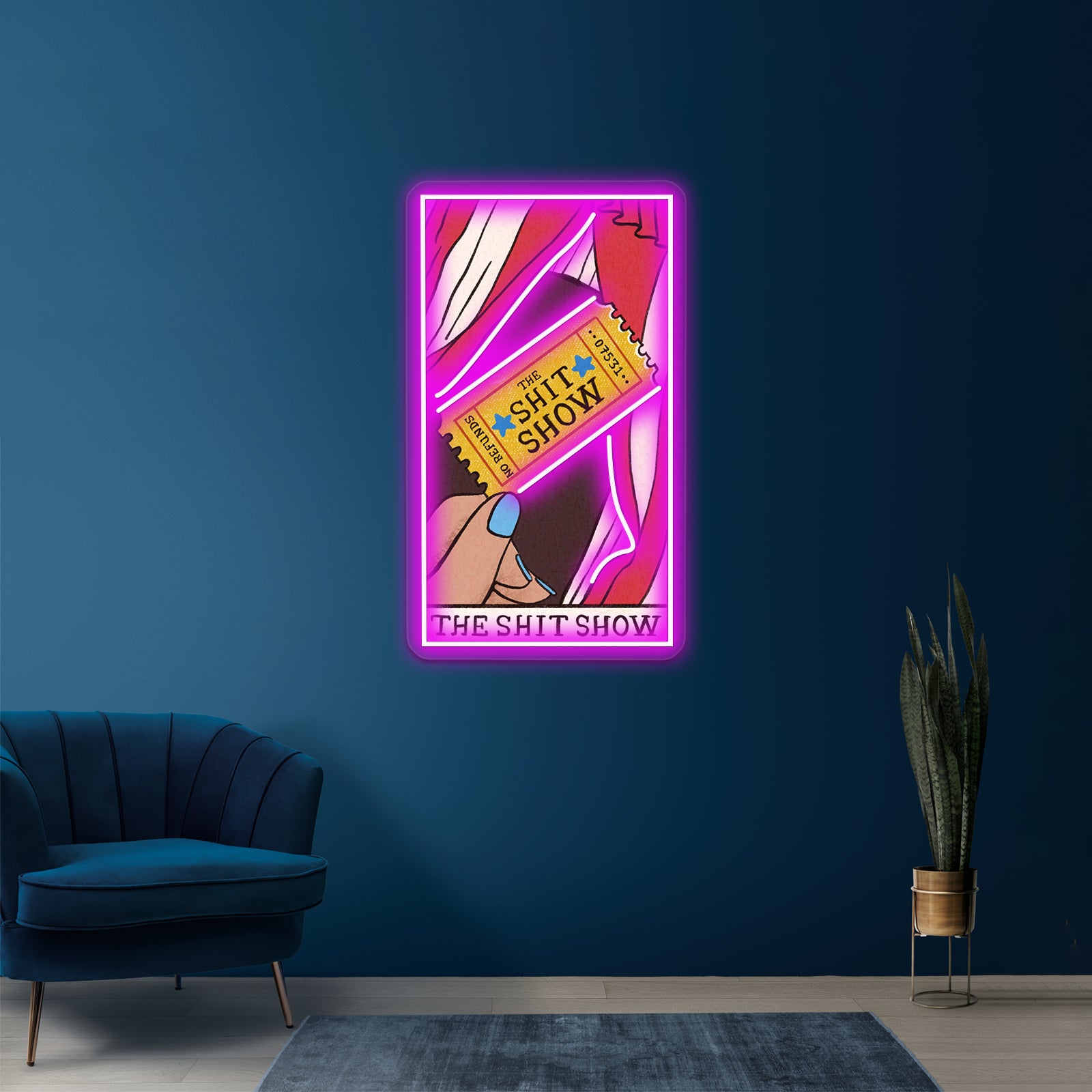 The Shit Show Tarot Card Neon Sign Artwork For Neon Sign For Sale | Shineneon