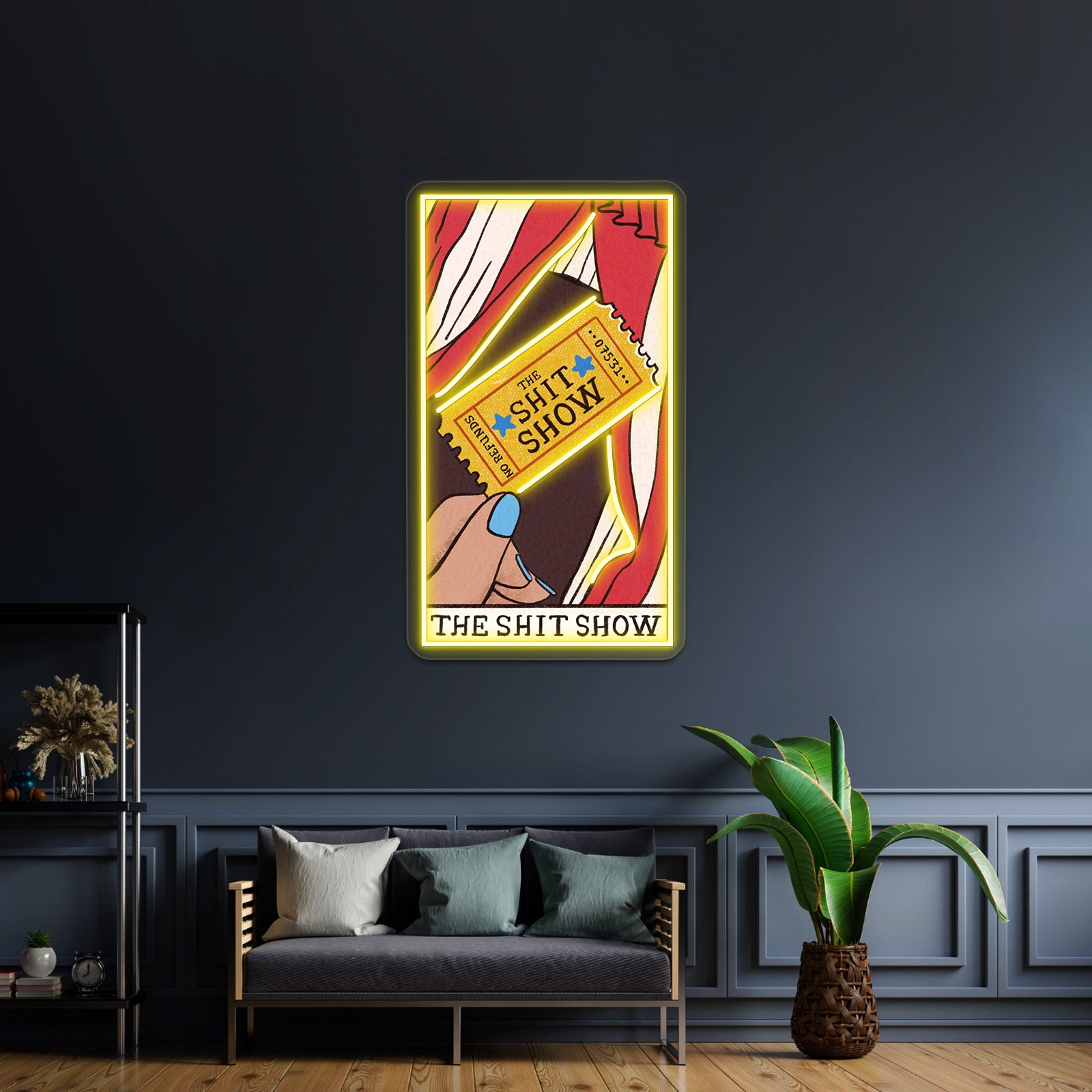 The Shit Show Tarot Card Neon Sign Artwork For Neon Sign For Sale | Shineneon