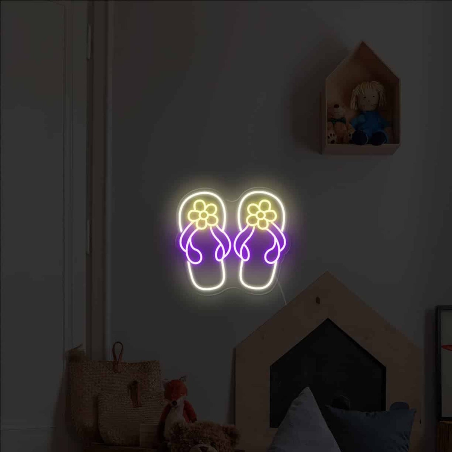 The Slippers Led Neon Sign Wall Art | Shineneon
