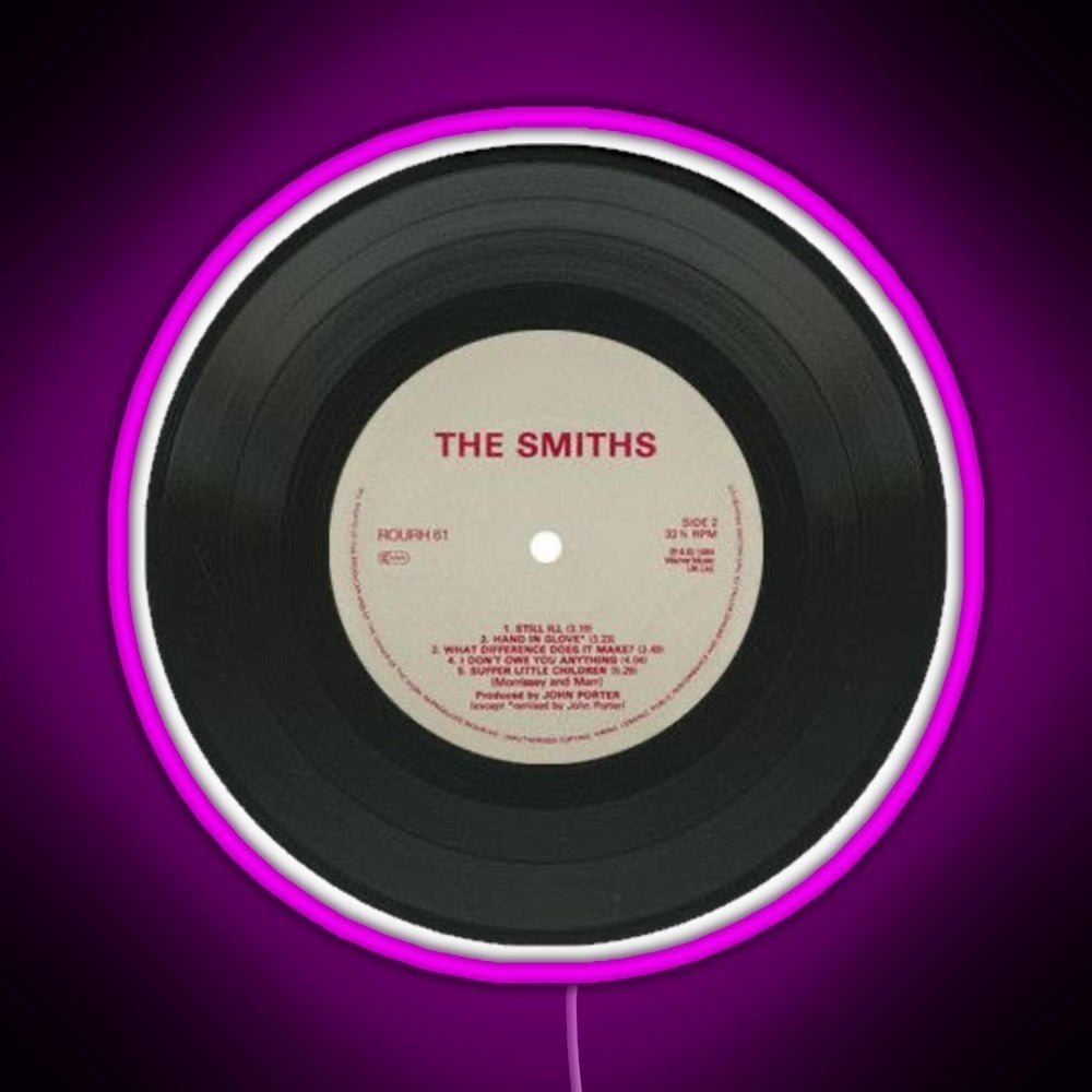 The Smiths Music Disc Rgb Led Neon Sign Pop Wall Art - Shineneon