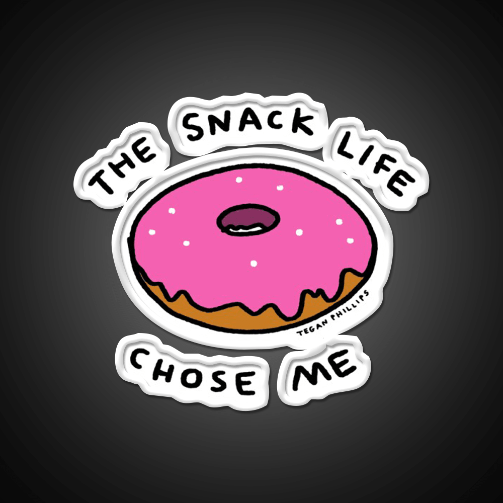 The Snack Life Chose Me Snack Food Led Neon Sign Rgb Color - Shineneon