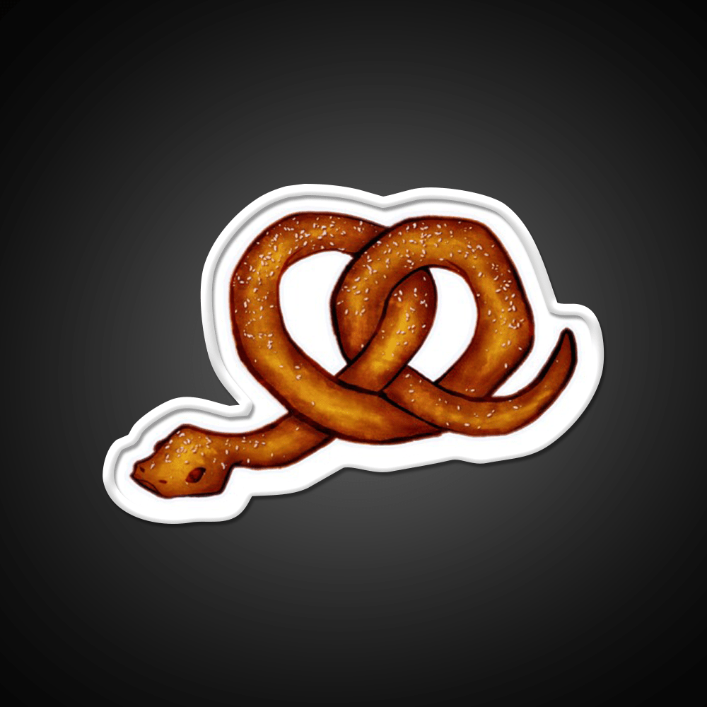 The Snekzel Snack Food Led Neon Sign Rgb Color - Shineneon