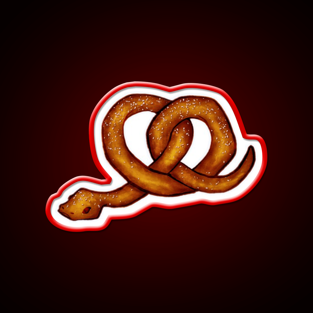 The Snekzel Snack Food Led Neon Sign Rgb Color - Shineneon