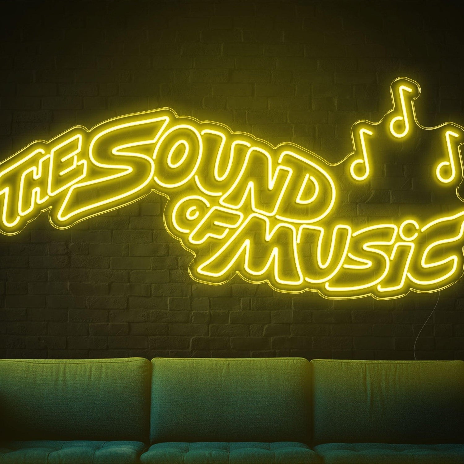 The Sound Of Music Led Neon Sign With Music Notes For Indoor Wall Art | Shineneon