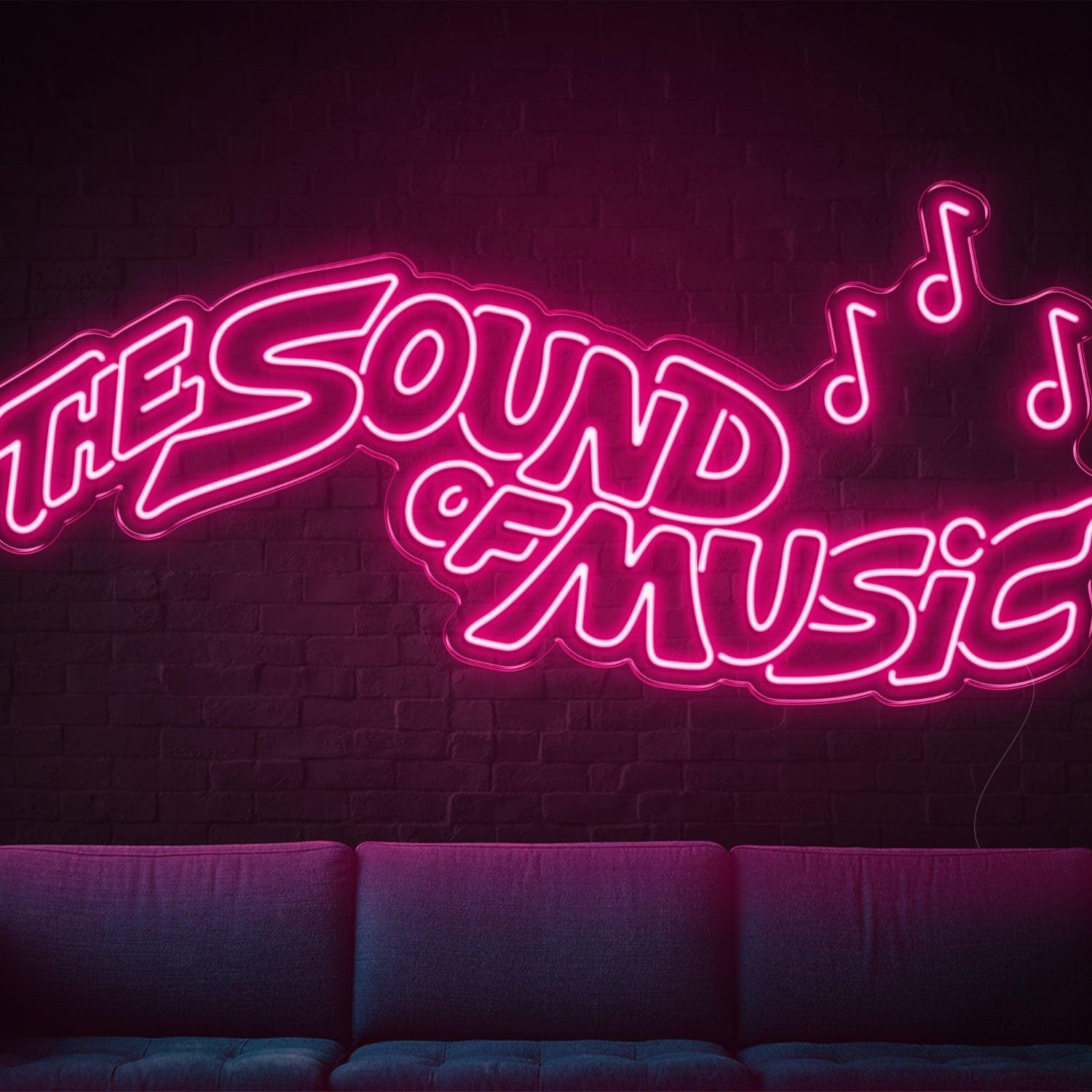 The Sound Of Music Led Neon Sign With Music Notes For Indoor Wall Art | Shineneon