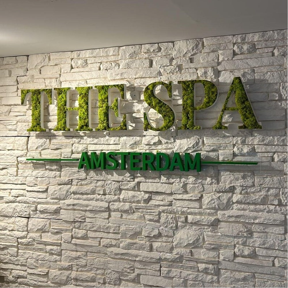 The Spa 3D Moss Letter Sign