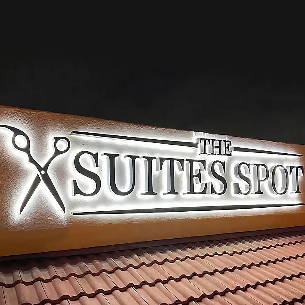 The Suites Spot 3D Backlit Letters Business Metal Led Sign - Shineneon
