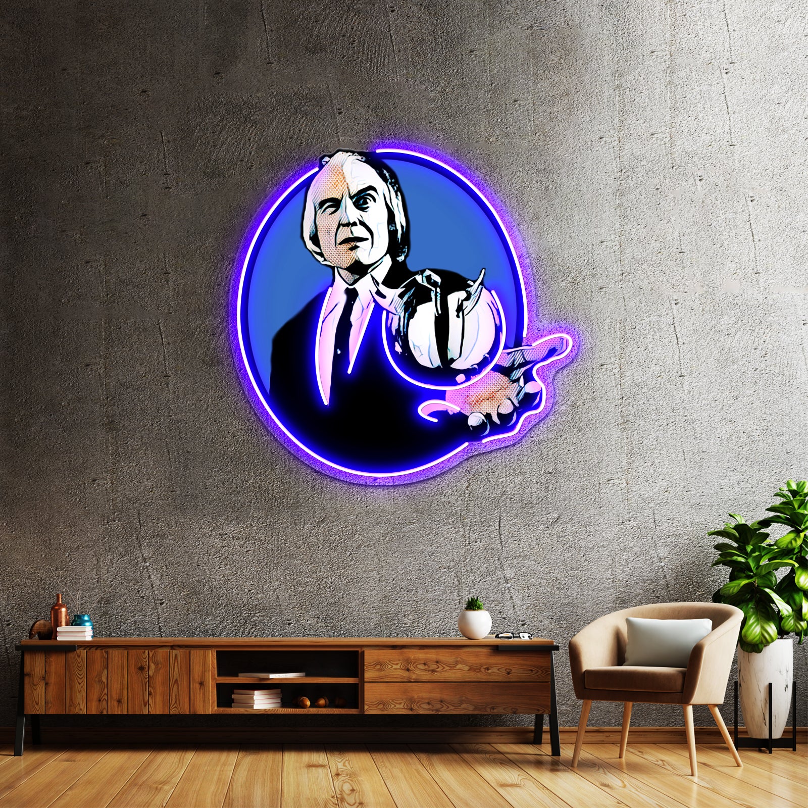 The Tall Man Artwork Personalized Neon Signs | Shineneon