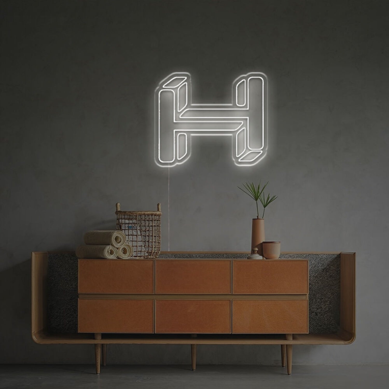The Three-Dimensional Letter H Led Neon Sign | Shineneon