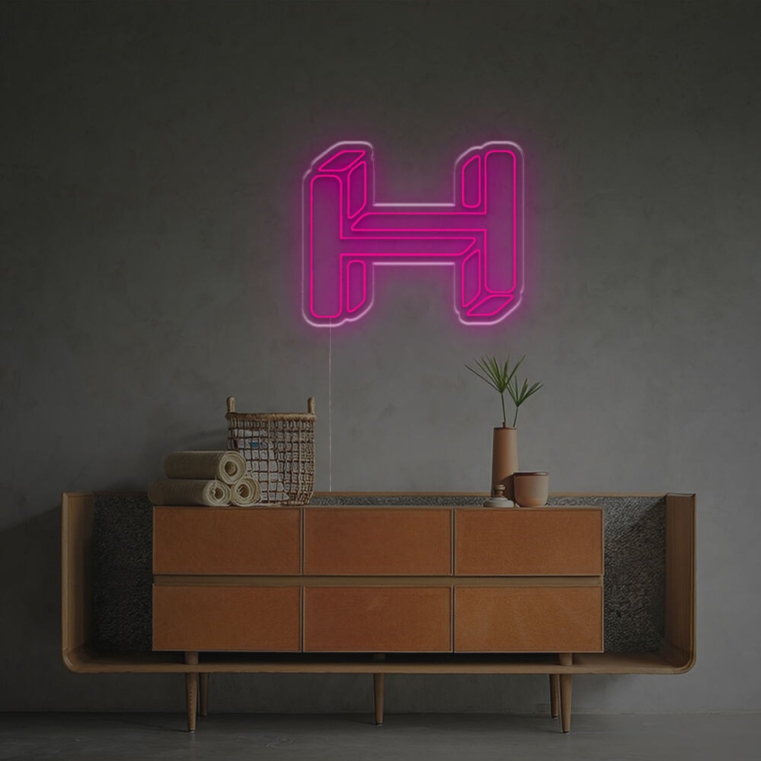 The Three-Dimensional Letter H Led Neon Sign | Shineneon