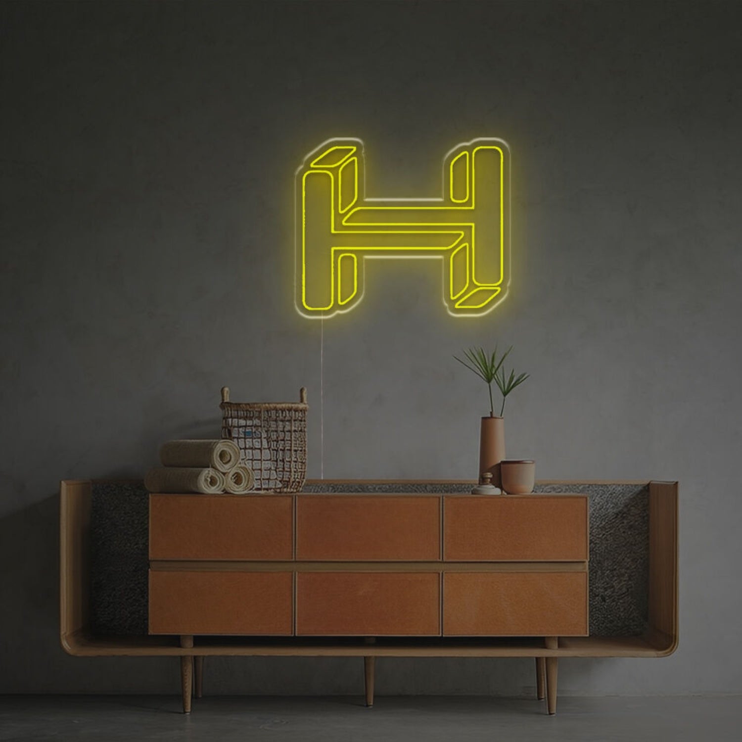 The Three-Dimensional Letter H Led Neon Sign | Shineneon