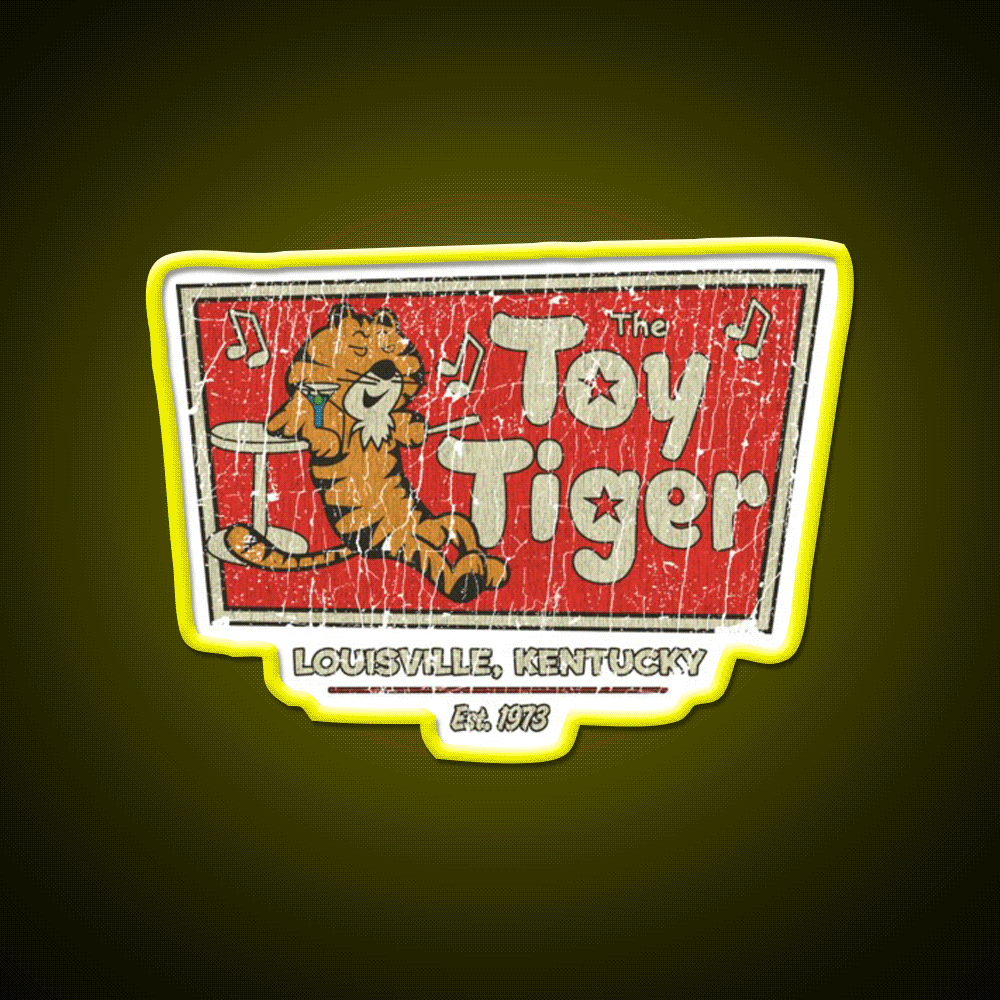 The Toy Tiger Louisville Cocktail Bar Decor Led Neon Sign Rgb Color