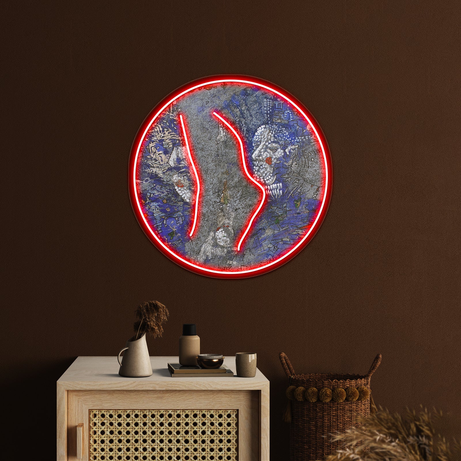 The Two Faces Wall Artwork Neon Signs | Shineneon