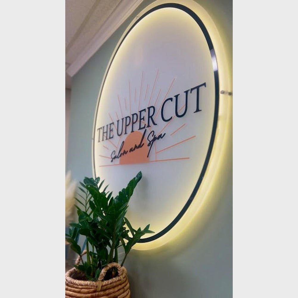 The Upper Cut Salon Acrylic Business Logo Sign - Shineneon
