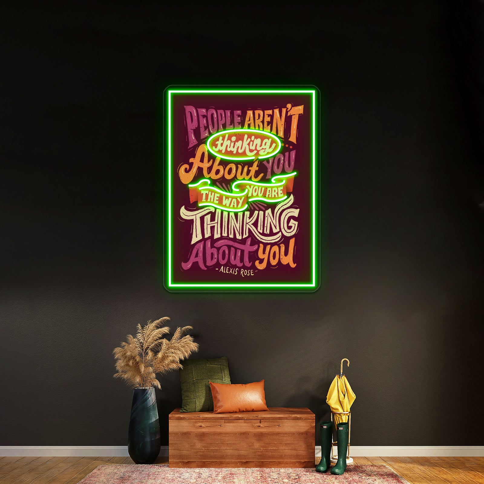 The Way You Are Thinking About You Artwork Personalized Neon Signs | Shineneon