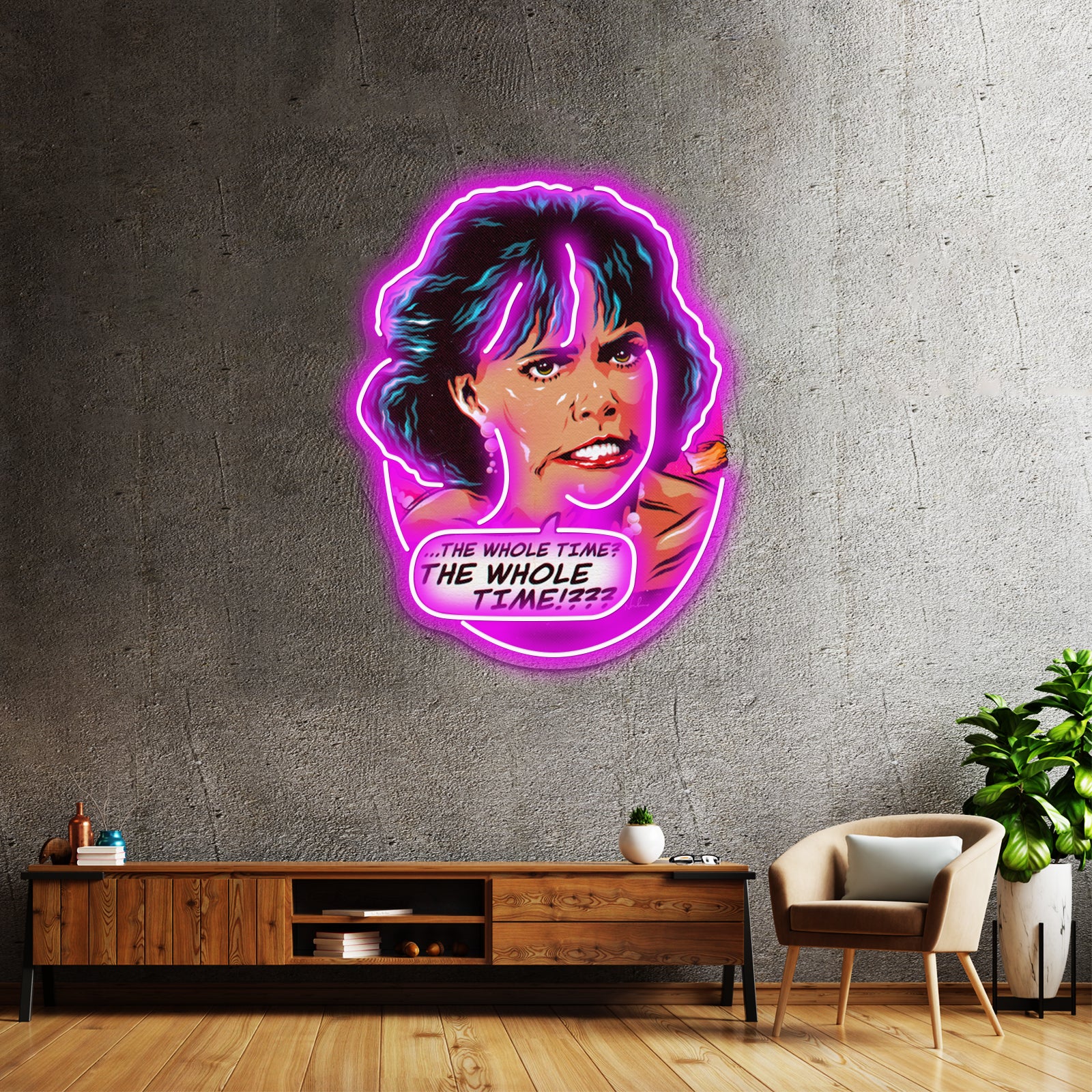 The Whole Time Artwork Personalized Neon Signs | Shineneon