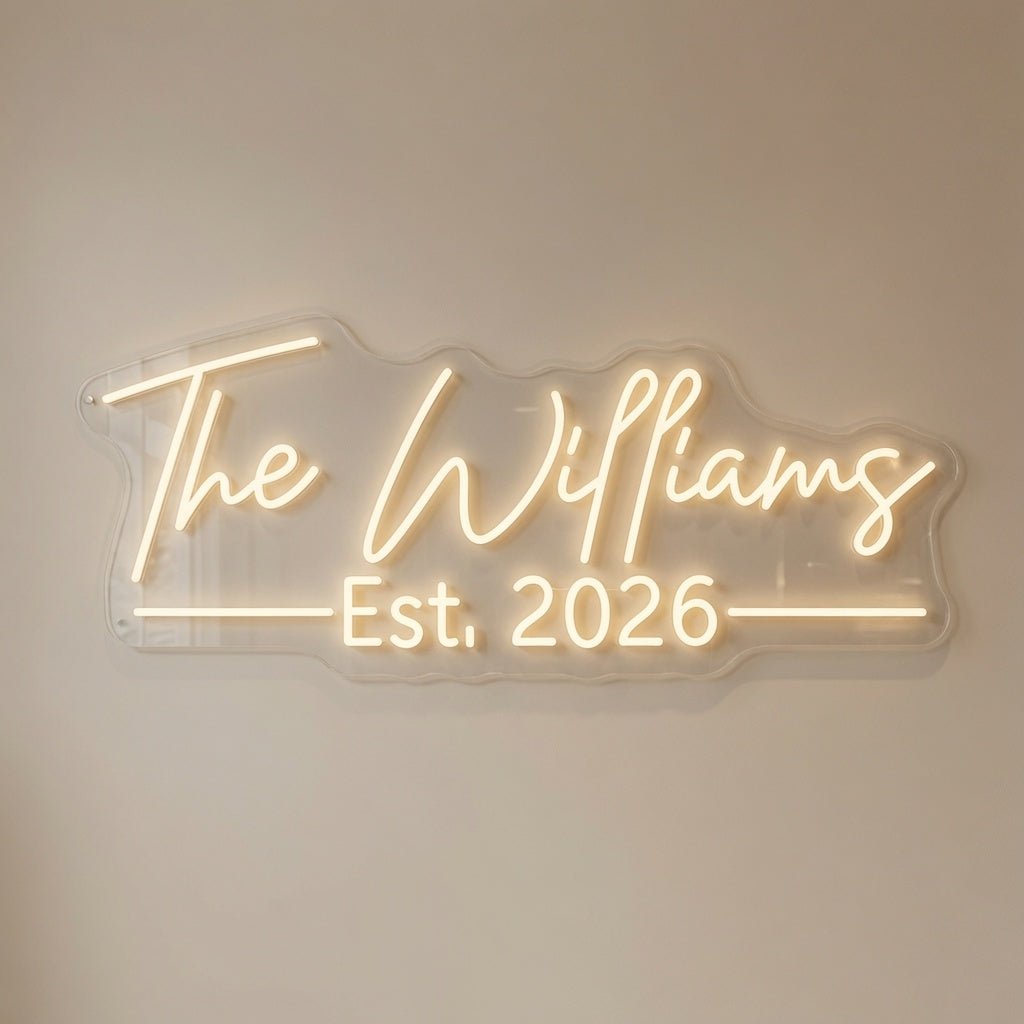 The Williams Est 2026 LED Neon Sign - Shineneon