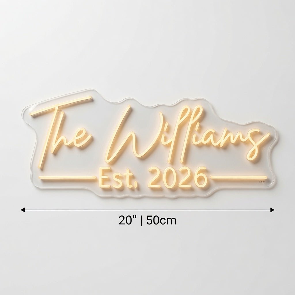 The Williams Est 2026 LED Neon Sign - Shineneon