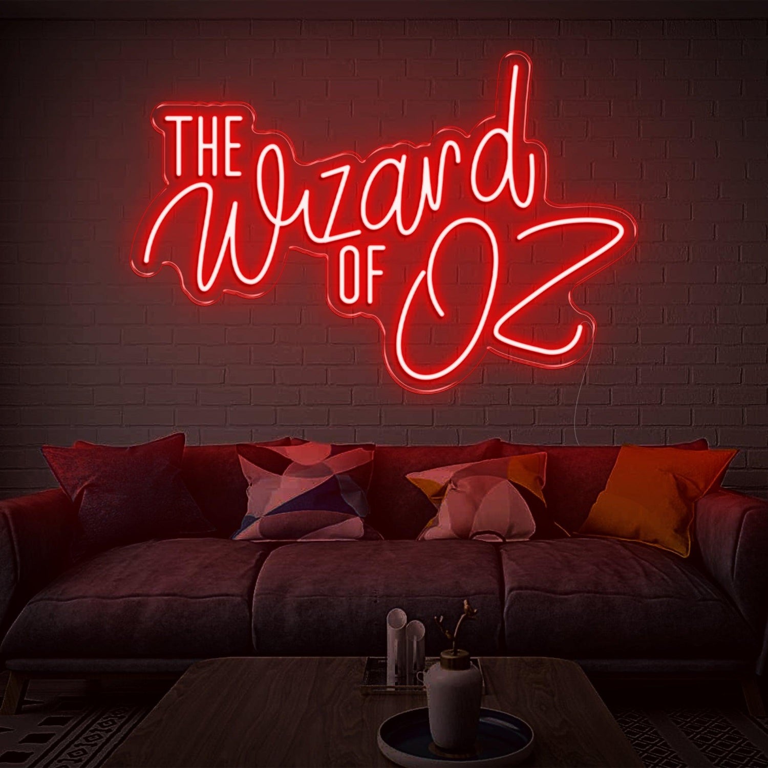 The Wizard Of Oz Blue Glowing Outline Led Neon Sign For Movie Theme Room | Shineneon